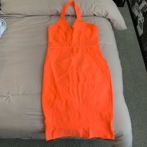 Orange Bandage dress